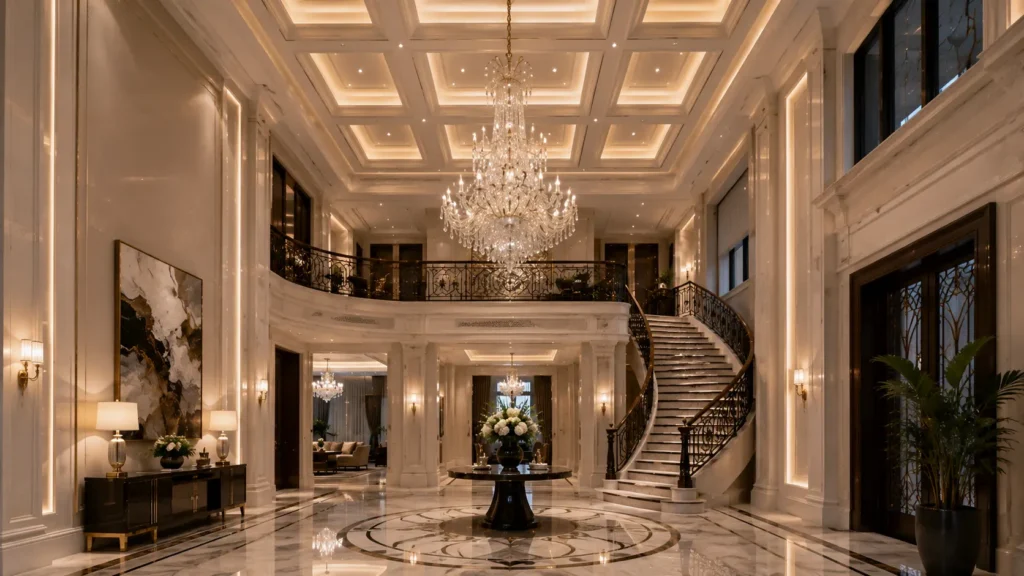 inspirasi plafon rumah mewah luxury