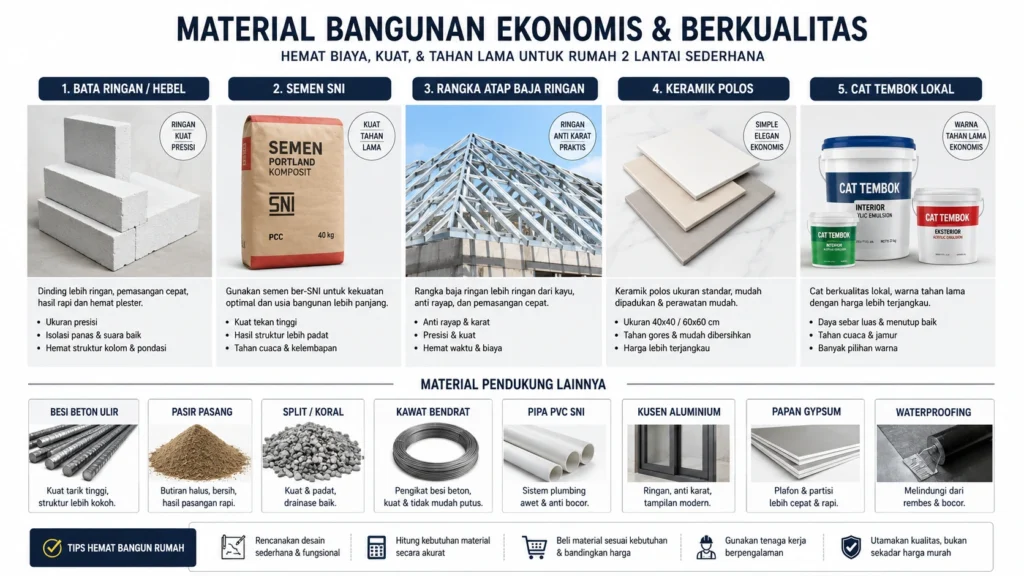 material untuk membangun
