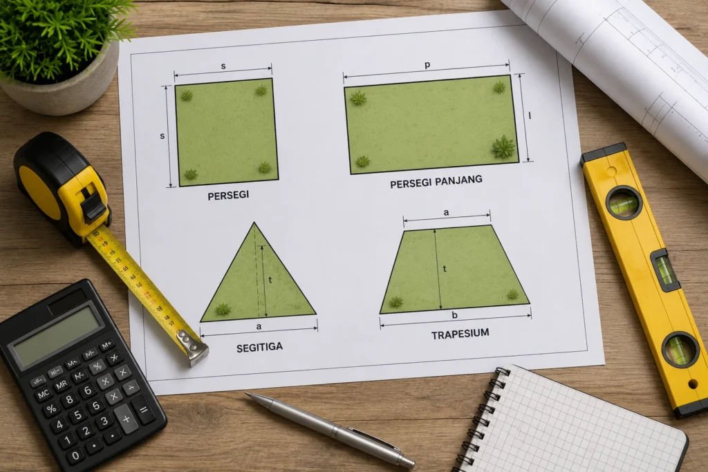 Pemandangan meja desain arsitektur