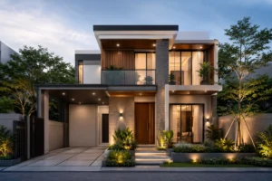 desain model rumah 8x10 mewah