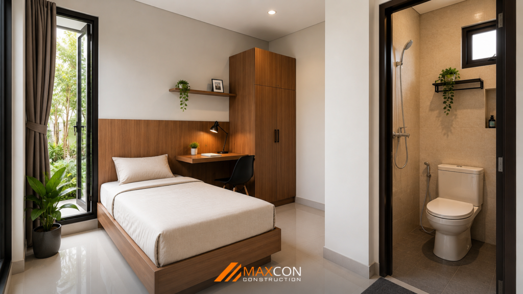 interior kos modern 4 kamar