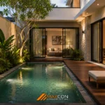 kolam renang mini modern minimalis