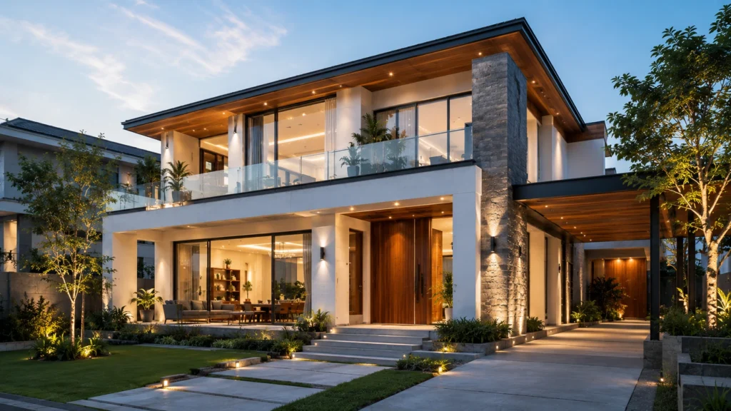 rumah modern selesai