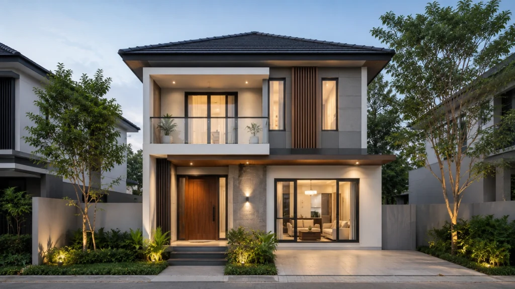 rumah modern uk 6x10