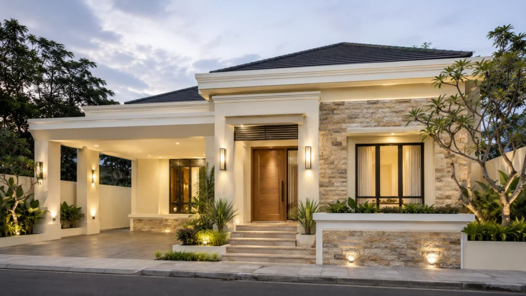 Makna rumah yang menghadirkan ketenangan, kehangatan, dan kenyamanan hidup.