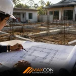 denah pondasi rumah ukuran 7x9