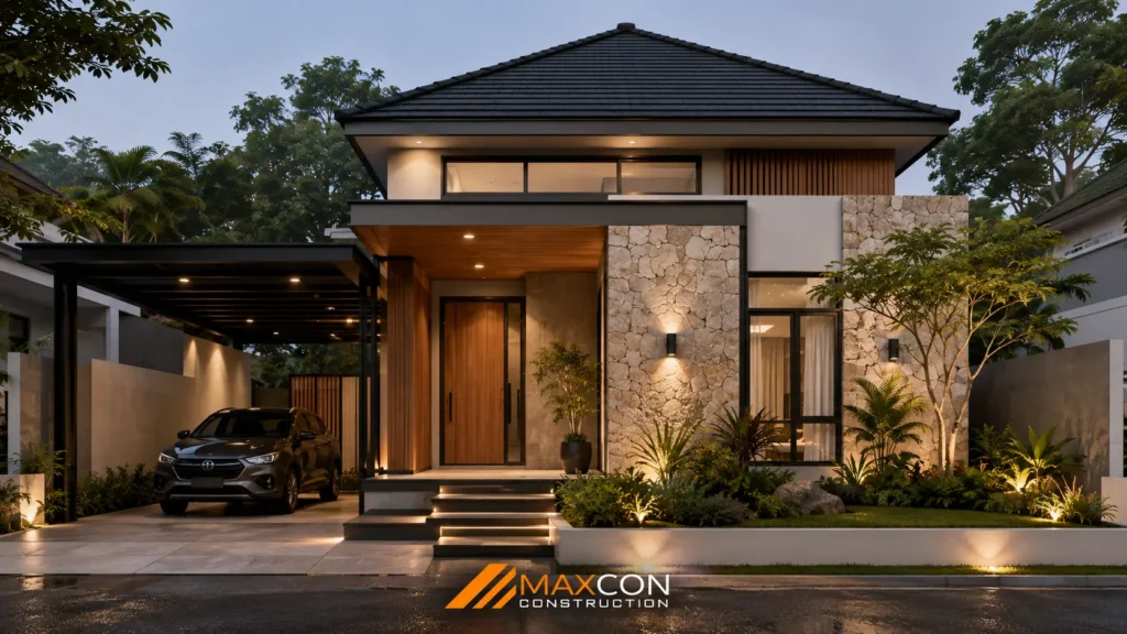 Rumah Ukuran 7x9 Tampak Depan Minimalis Modern