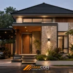 Rumah Ukuran 7x9 Tampak Depan Minimalis Modern