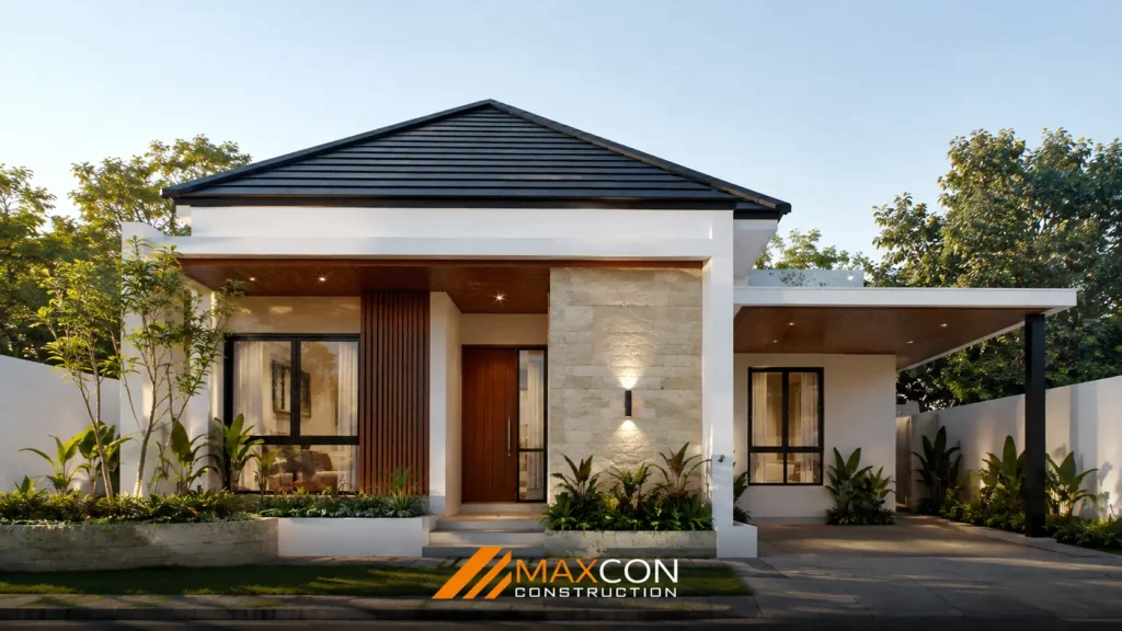 Rumah minimalis ukuran 7x10 dengan desain modern