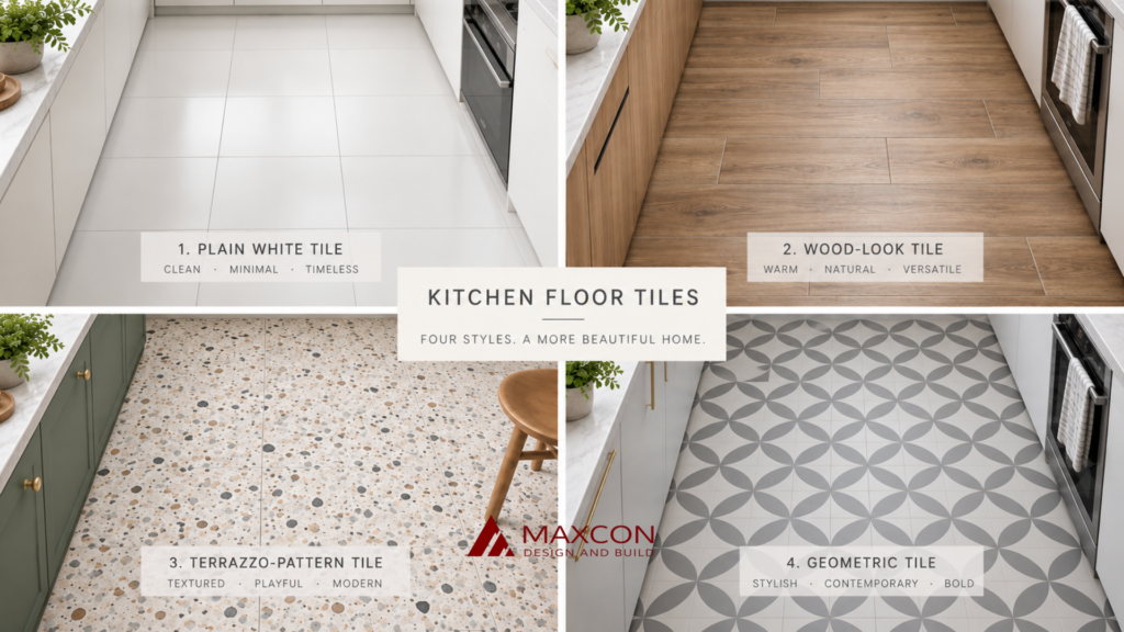 pilihan motif keramik lantai dapur minimalis dan modern]