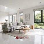 Warna granit yang bagus untuk rumah minimalis pada ruang tamu bernuansa terang